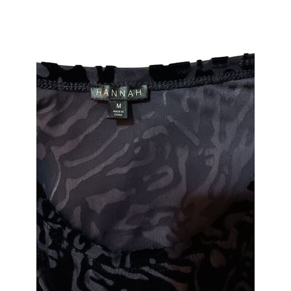 Dark Purple Velvet Burnout Top Blouse Y2K Inspired Sheer‎ Whimsigoth Fairygrunge - Picture 6 of 7